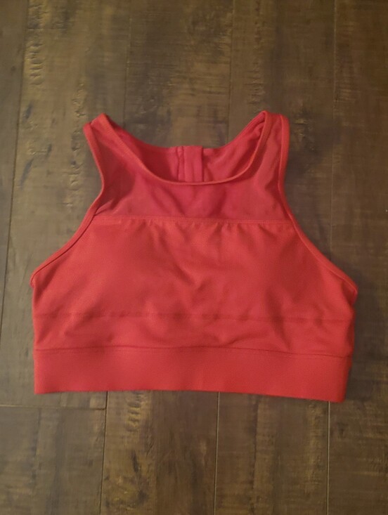ZYIA Tops - Zyia Red All Star Zipper Sports Bra EUC Size Medium
